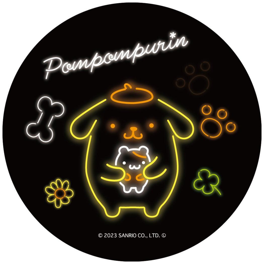 まじかる百貨店缶バッジ カンバッジ ポムポムプリン ネオン 1 サンリオ カルチュア エンタテインメント 絵が動く 変化 メール便可
