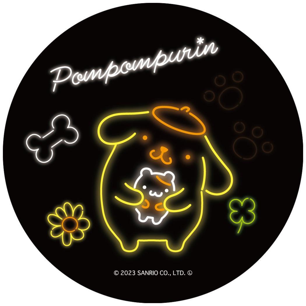 まじかる百貨店缶バッジ カンバッジ ポムポムプリン ネオン 1 サンリオ カルチュア エンタテインメント 絵が動く 変化 メール便可