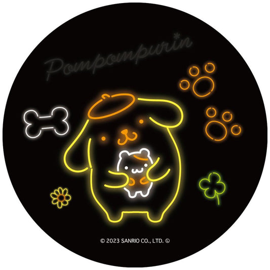 まじかる百貨店缶バッジ カンバッジ ポムポムプリン ネオン 1 サンリオ カルチュア エンタテインメント 絵が動く 変化 メール便可