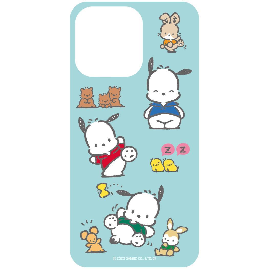 まじかる百貨店スマホシート スマホアクセ ポチャッコ ブルー 2 サンリオ カルチュア エンタテインメント 絵が動く 変化 メール便可