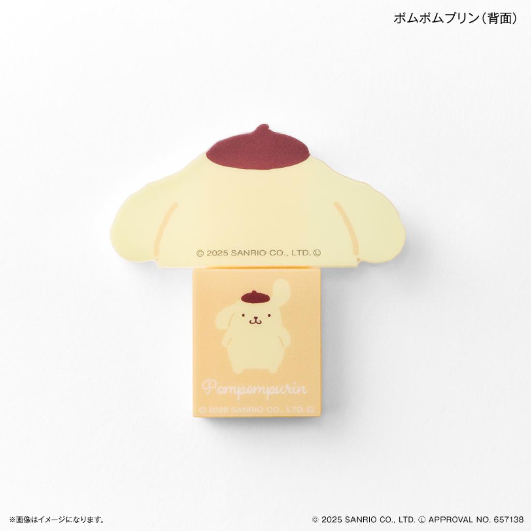 キャラスティックミラー 鏡 ポムポムプリン サンリオ カルチュア エンタテインメント スマホアクセ スライドミラー メール便可
