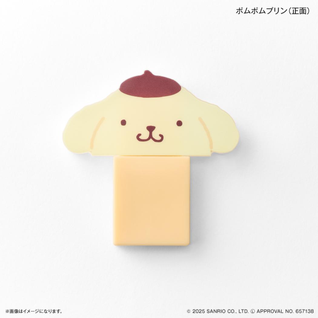 キャラスティックミラー 鏡 ポムポムプリン サンリオ カルチュア エンタテインメント スマホアクセ スライドミラー メール便可