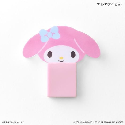 キャラスティックミラー 鏡 マイメロディ サンリオ カルチュア エンタテインメント スマホアクセ スライドミラー メール便可