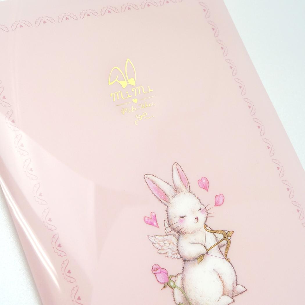 たけいみき ポケットファイル A5クリアファイル 6ポケット エンジェル うさぎ クローズピン 書類整理　かわいい ガーリーイラスト グッズ メール便可 シネマコレクション