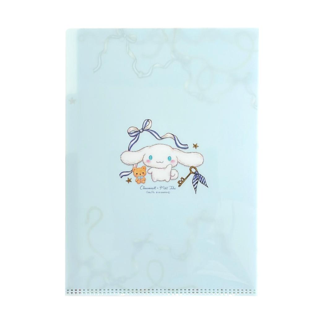 A5クリアファイル 3ポケット ポケットファイル サンリオキャラクターズxたけいみき マリン シナモロール サンリオ クローズピン おしゃれ文具 ミニクリアファイル ガーリーイラスト メール便可