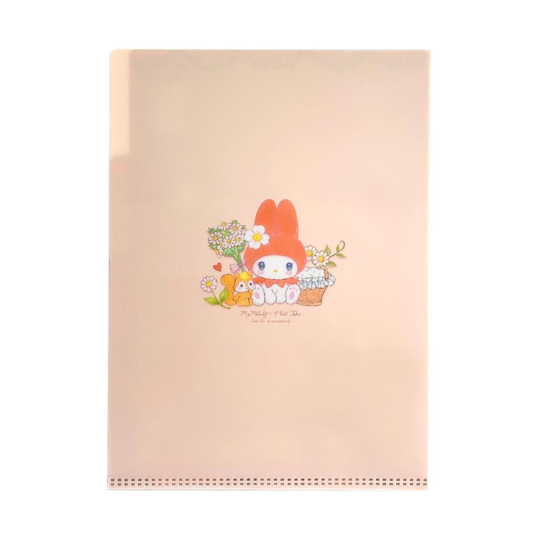 A5クリアファイル 3ポケット ポケットファイル サンリオキャラクターズxたけいみき リトルレッド マイメロディ サンリオ クローズピン おしゃれ文具 ミニクリアファイル ガーリーイラスト メール便可
