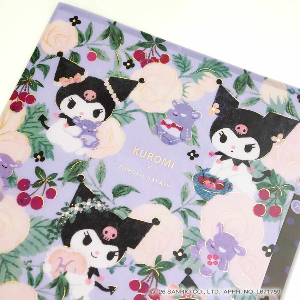 サンリオキャラクターズ x 林朋子 ポケットファイル A5 3ポケットクリアファイル クロミ Sanrio クローズピン