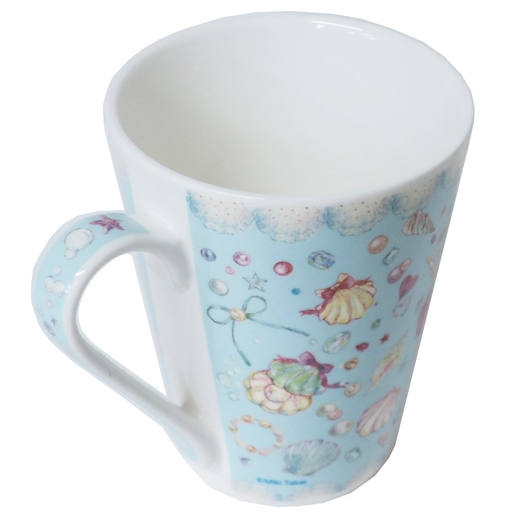 陶器製MUG マグカップ たけいみき シェル クローズピン 300ml ギフト 雑貨 ガーリーイラスト
