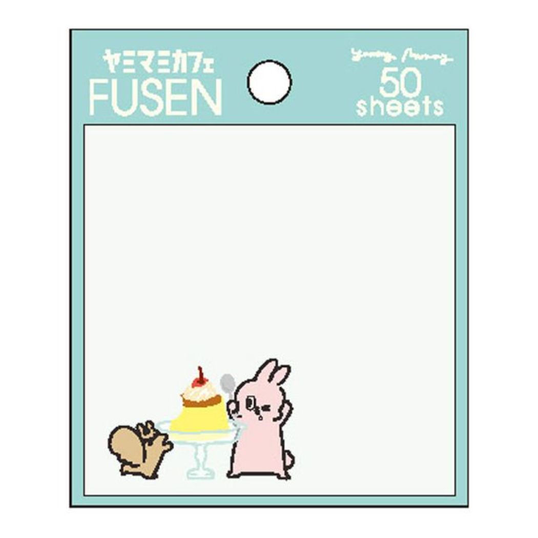 ヤミマミカフェ スクエアふせん 付箋 Yummy Mummy ヤミマミ パンケーキ クローズピン 新学期準備文具 事務用品 かわいい メール便可