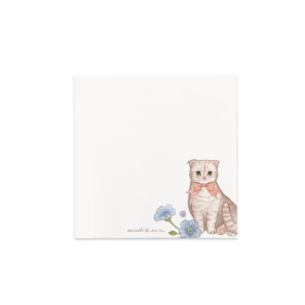ふせん 付箋 たけいみき mondo マンチカン 新入学 猫 クローズピン メモ 伝言 メッセージ ガーリーイラスト メール便可
