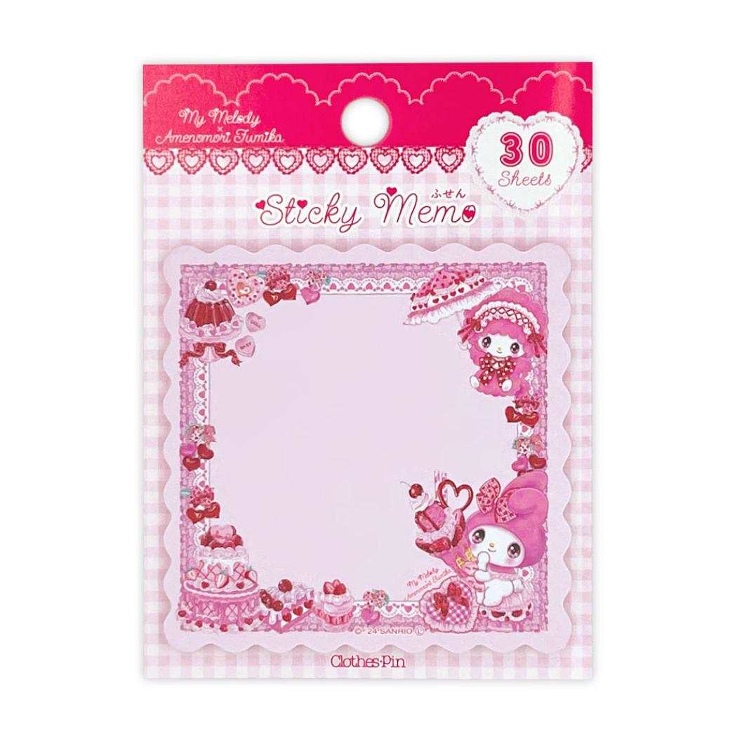 ふせん 付箋 マイメロディ サンリオ クローズピン 新学期準備文具 事務用品 かわいい ガーリーイラスト メール便可