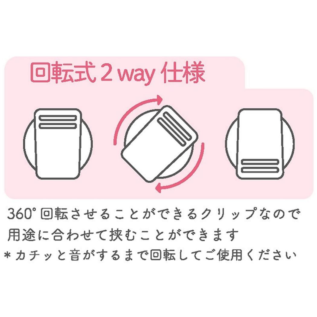アクリルクリップ クリップ 飴ノ森ふみか いちごレトロ クローズピン 事務用品 書類整理 ガーリーイラスト メール便可