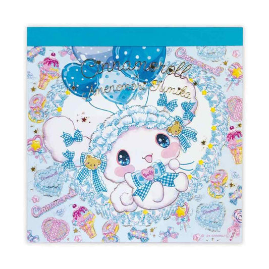 メモパッド メモ帳 シナモロール 飴ノ森ふみか クローズピン 4柄100枚 かわいい ガーリーイラスト メール便可