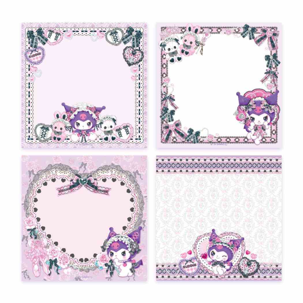 メモパッド メモ帳 クロミ 飴ノ森ふみか クローズピン 4柄100枚 かわいい ガーリーイラスト メール便可