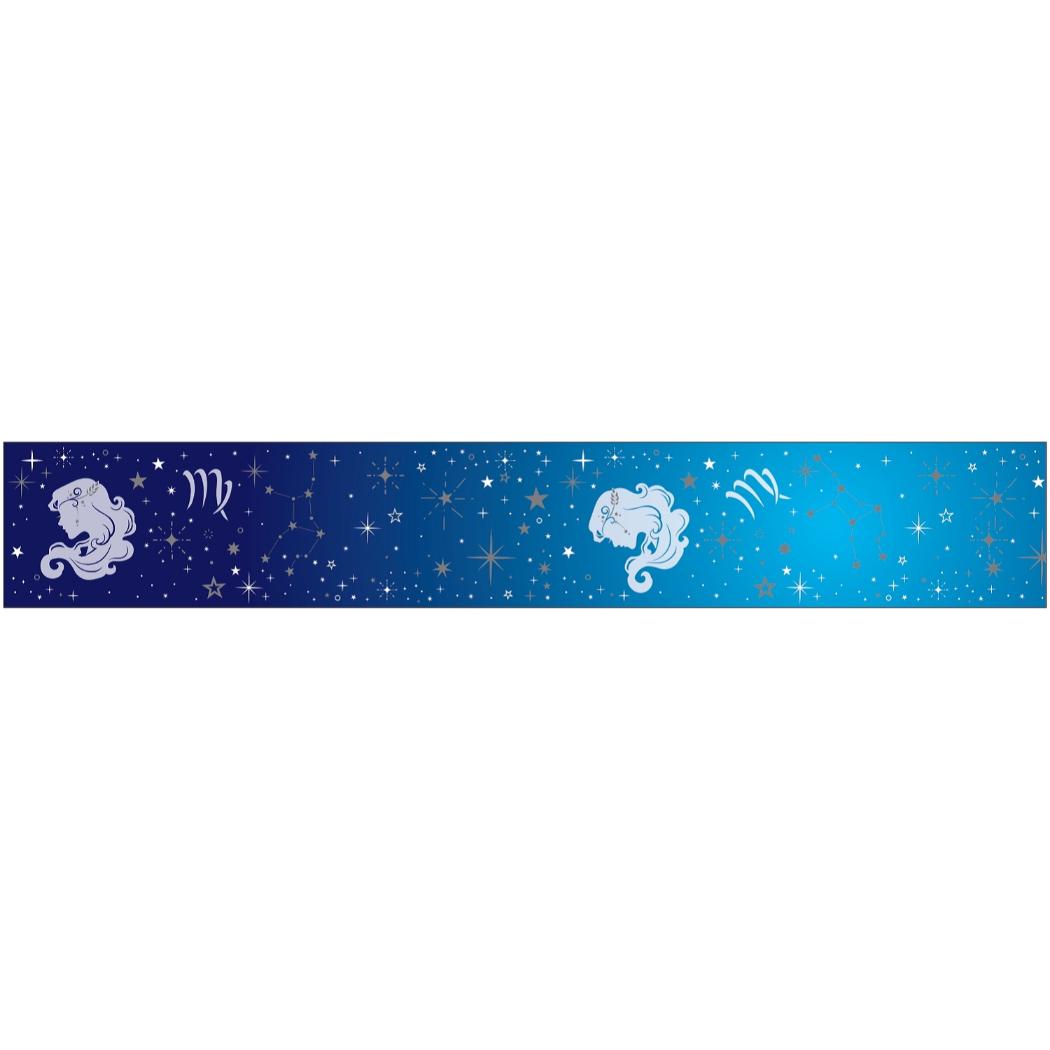 12星座透明マスキングテープ マスキングテープ 20mm 乙女座 銀箔加工 クローズピン マステ デコレーション メール便可