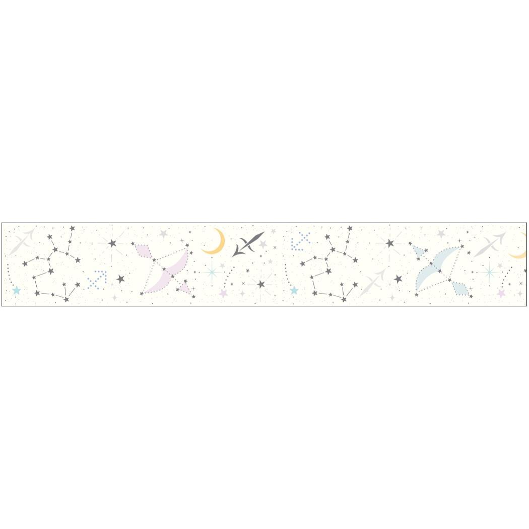 12星座透明マスキングテープ マスキングテープ 20mm 射手座 銀箔加工 クローズピン マステ デコレーション メール便可
