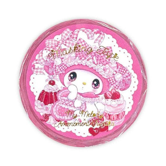 15mmマステ マスキングテープ マイメロディ 飴ノ森ふみか クローズピン 手帳デコ デコレーション ガーリーイラスト メール便可