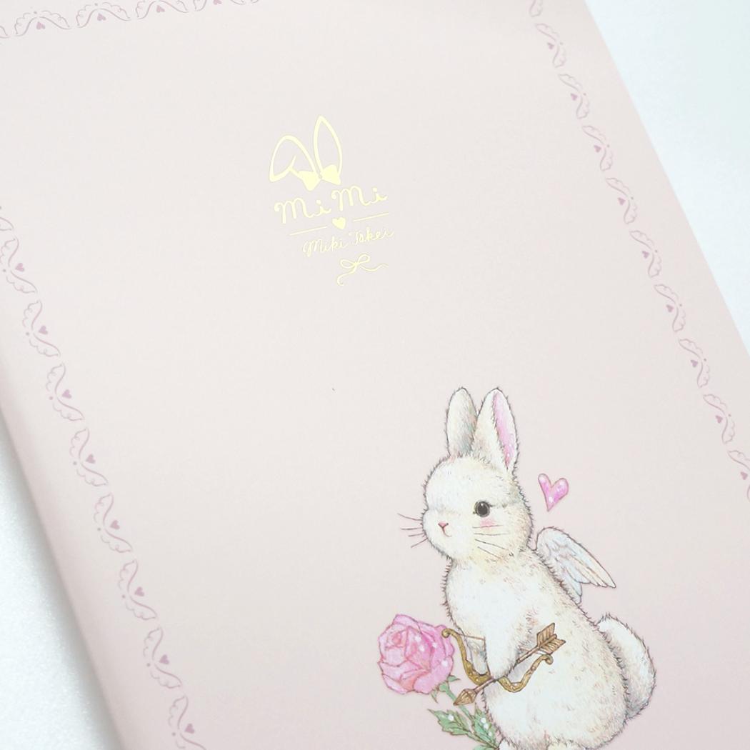 たけいみき 横罫ノート A5ノート エンジェル うさぎ クローズピン 新学期準備文具 かわいい ガーリーイラスト グッズ メール便可 シネマコレクション