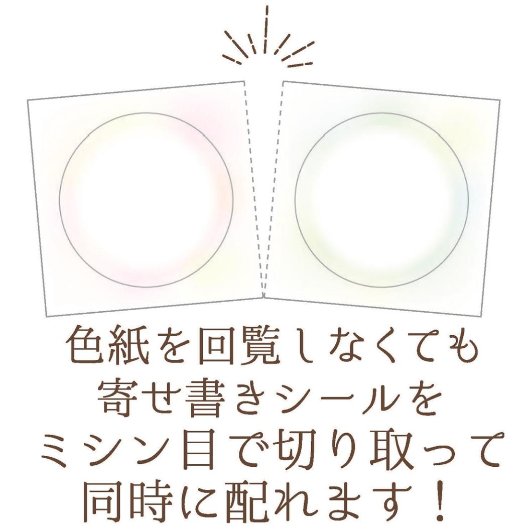 二つ折りメロディ色紙 色紙 ローズ クローズピン メッセージボード 寄せ書き 卒業 結婚 転勤 退職祝い