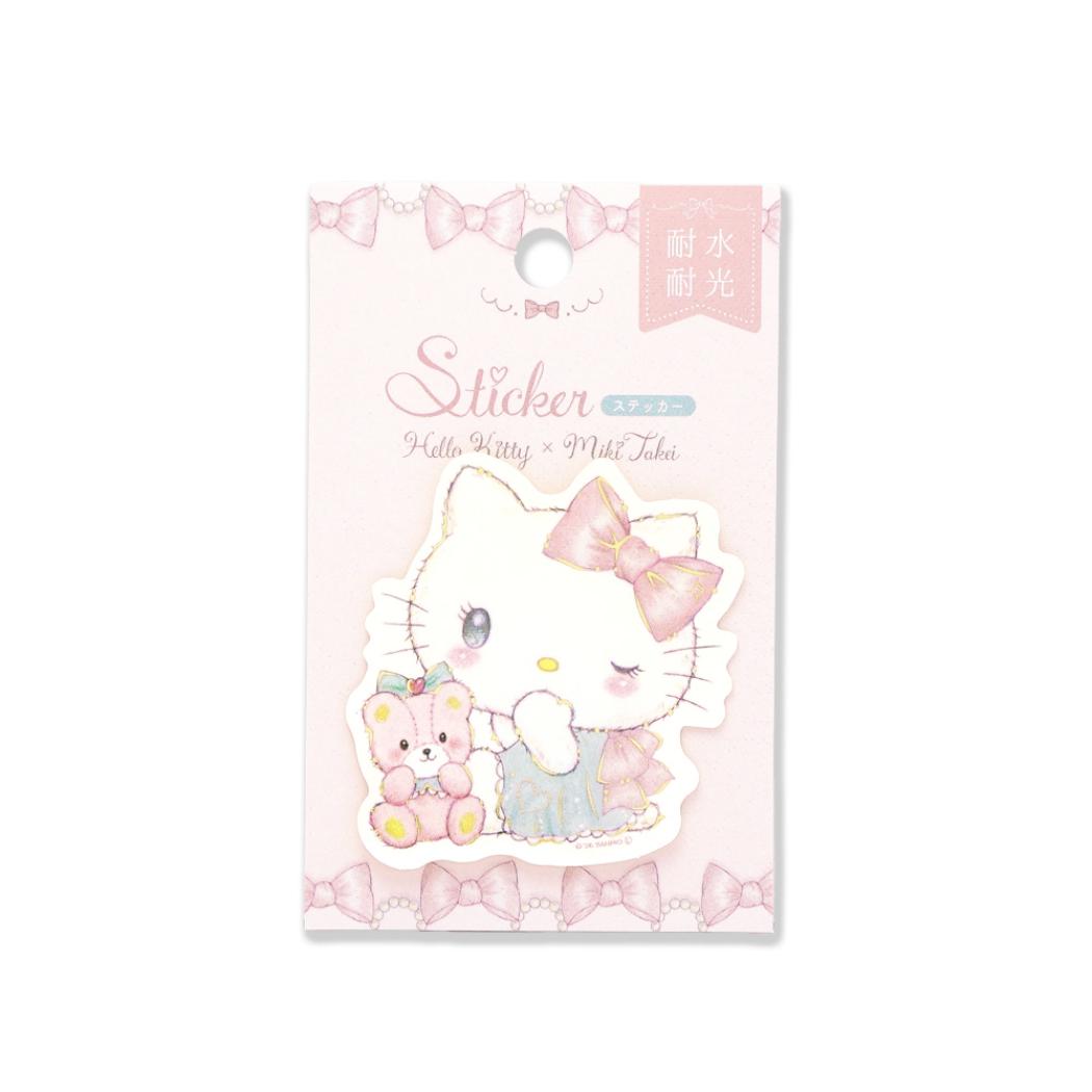 たけいみき サンリオキャラクターズ ダイカットシール ステッカー ハローキティ エレガンス サンリオ クローズピン 耐水耐光 デコシール キャラクター グッズ メール便可 シネマコレクション