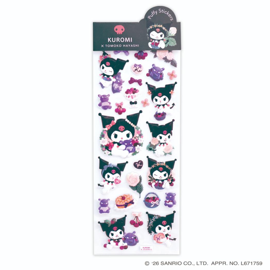 サンリオキャラクターズ x 林朋子 シールシート パフィシール クロミ Sanrio クローズピン