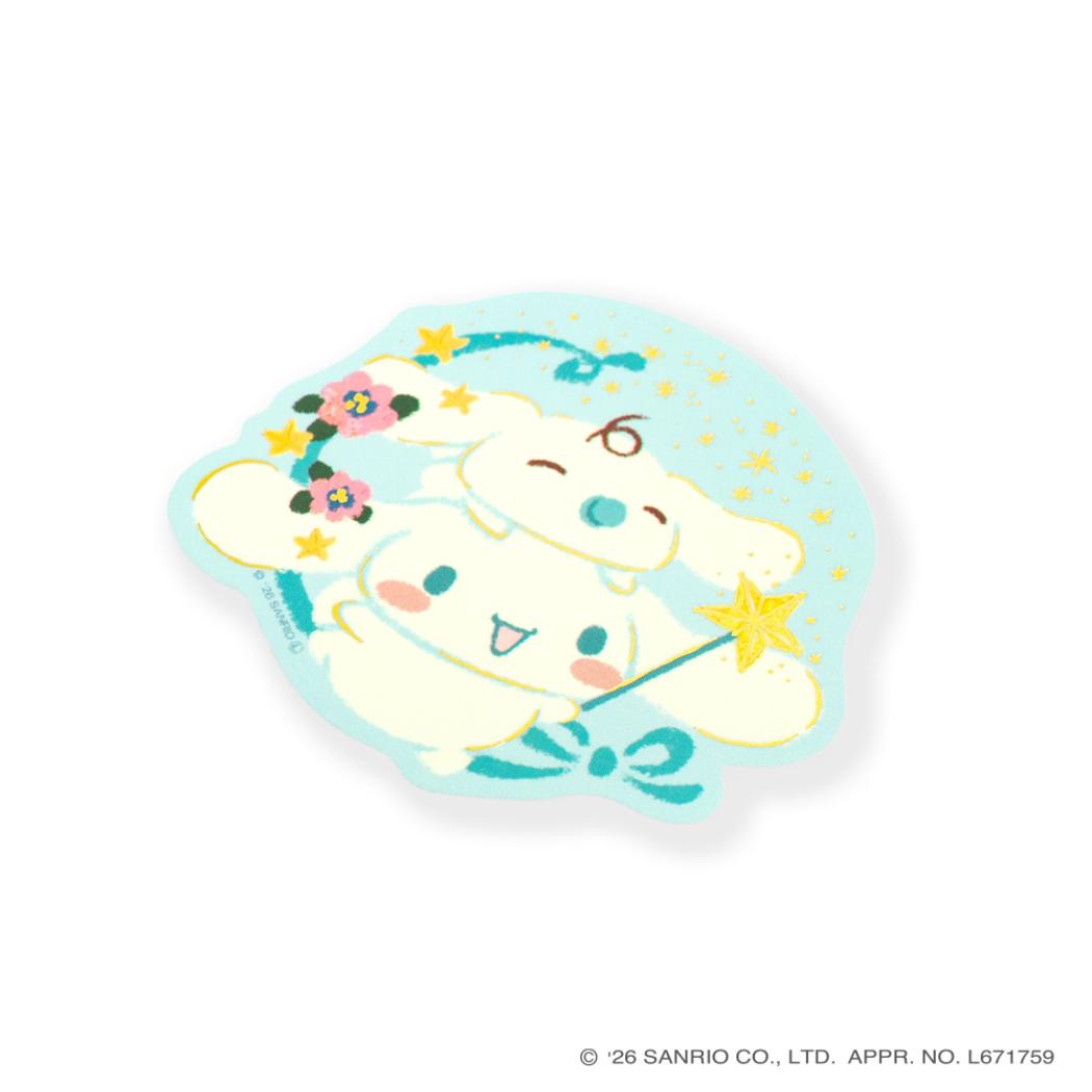 サンリオキャラクターズ x 林朋子 ダイカットシール ステッカー シナモロール Sanrio クローズピン