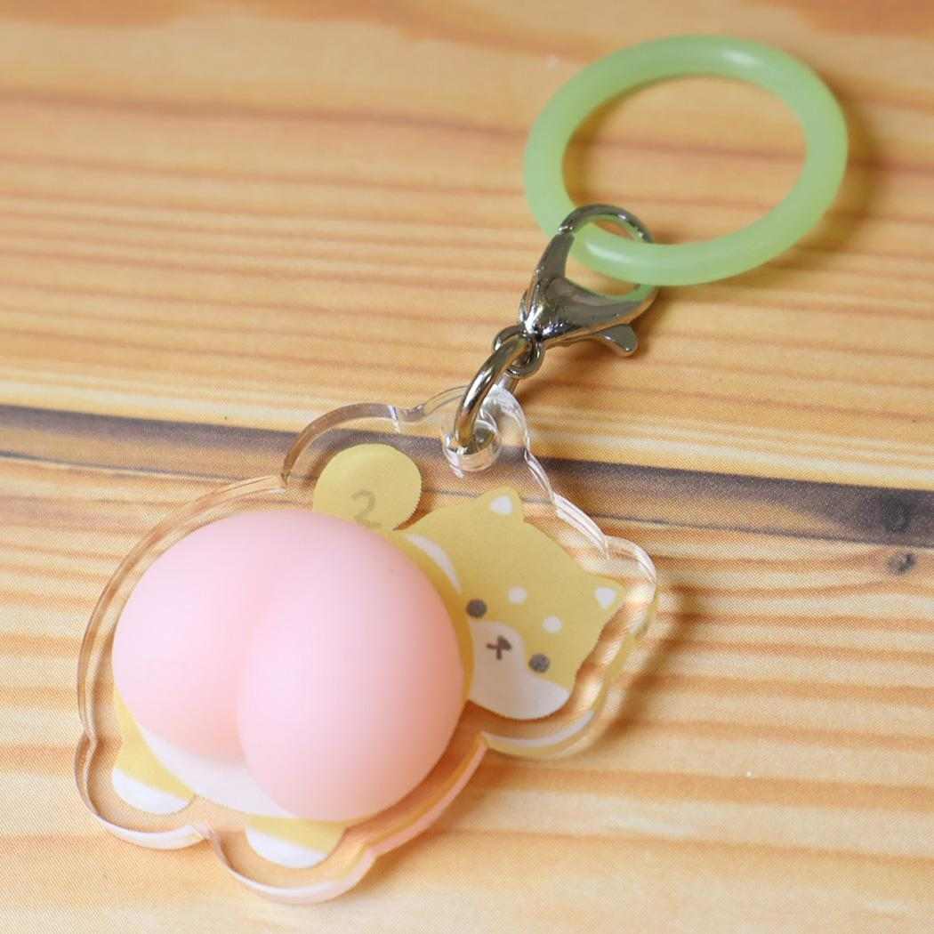 キーホルダー マーカーチャーム おしり ぷりしば ミントイン