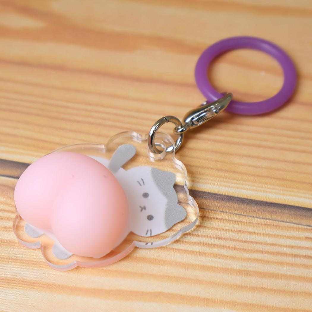 キーホルダー マーカーチャーム おしり ぷりはちわれ ミントイン