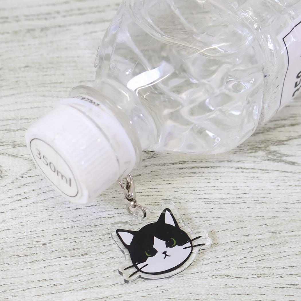 ねこ グッズ アンブレラマーカー ワンポイントチャーム まめはち ミントイン