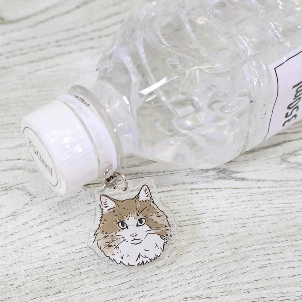 ねこ グッズ アンブレラマーカー ワンポイントチャーム ノラ ミントイン