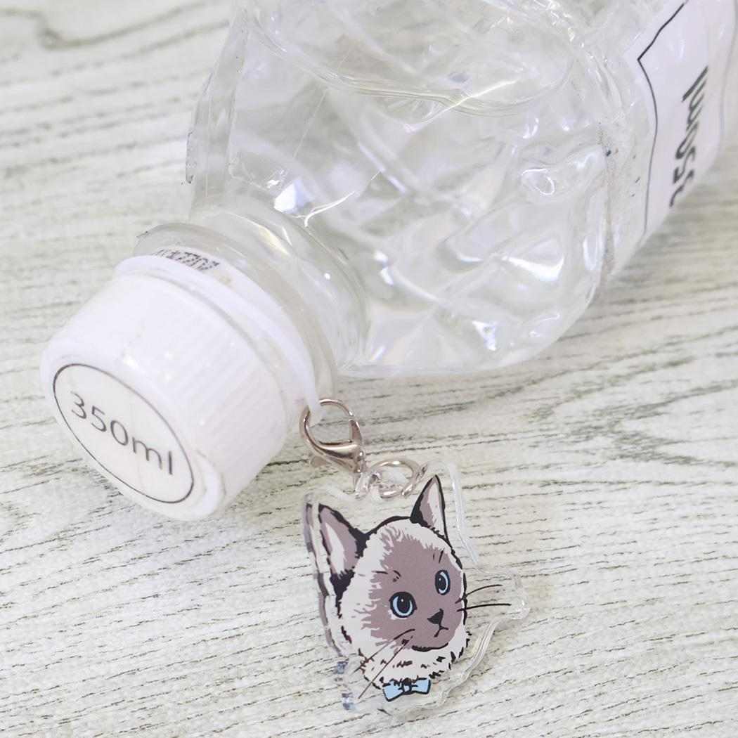 ねこ グッズ アンブレラマーカー ワンポイントチャーム ルナ ミントイン