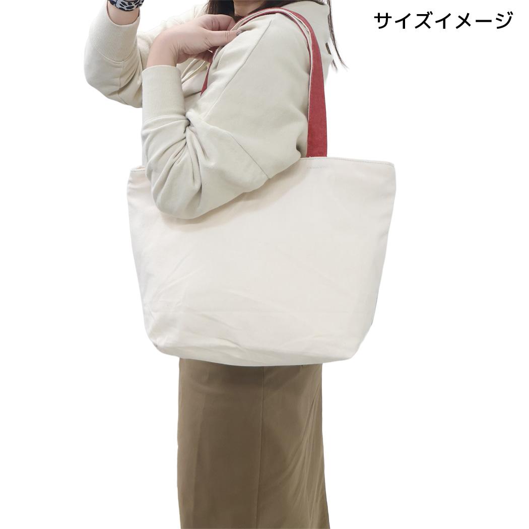 ファスナー付き横型トートバッグ トートバッグ マツネコドロボー GY ねこ ミントイン A4サイズ対応 手提げかばん かわいい メール便可
