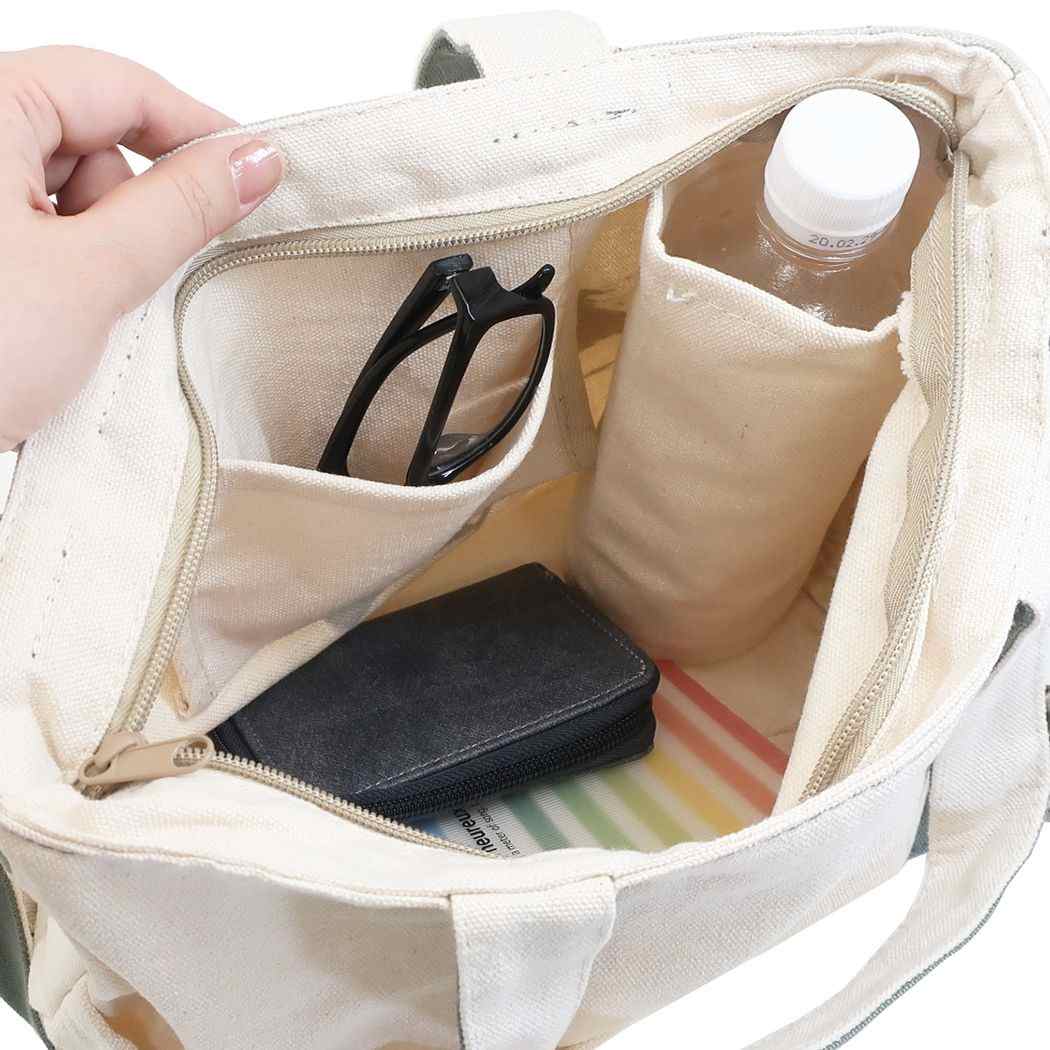 チワワ ショルダー付き お散歩 ミニトートバッグ 2wayバッグ WANだらけシリーズ いぬ ミントイン お弁当かばん プレゼント