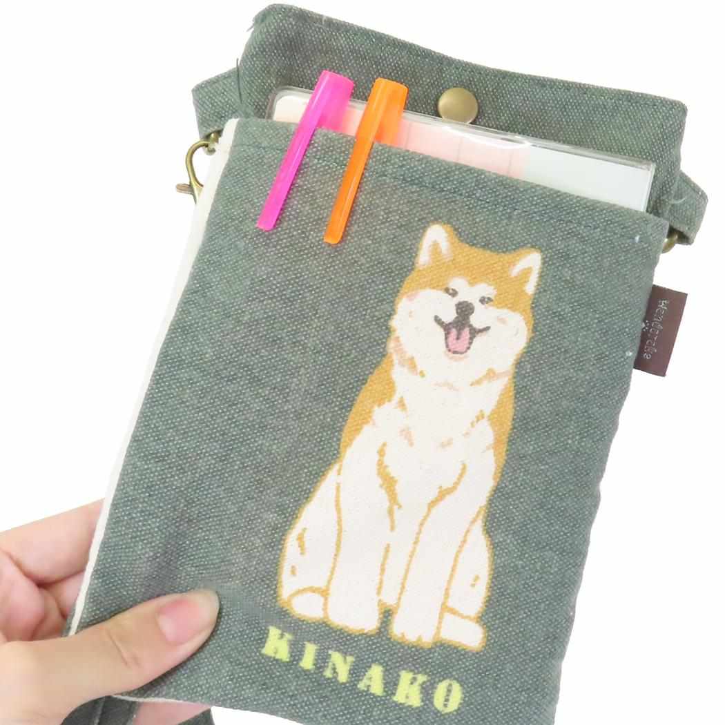 スマホポシェット スマホポーチ きなこ ミントイン ミニショルダー ポシェット かわいい メール便可