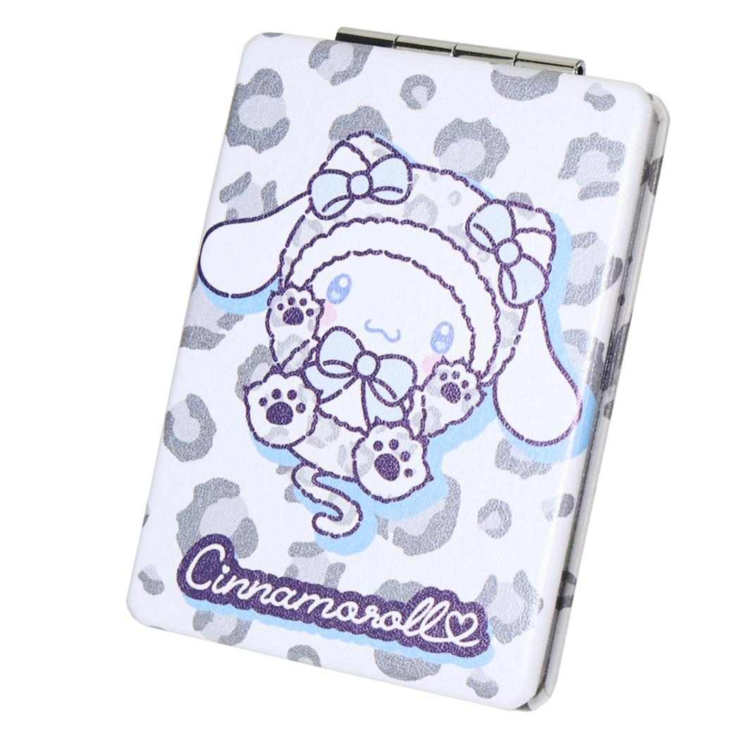 サンリオキャラクターズ 手鏡 折り畳みミラー ヒョウ柄ホワイト シナモロール Sanrio 畑山商事