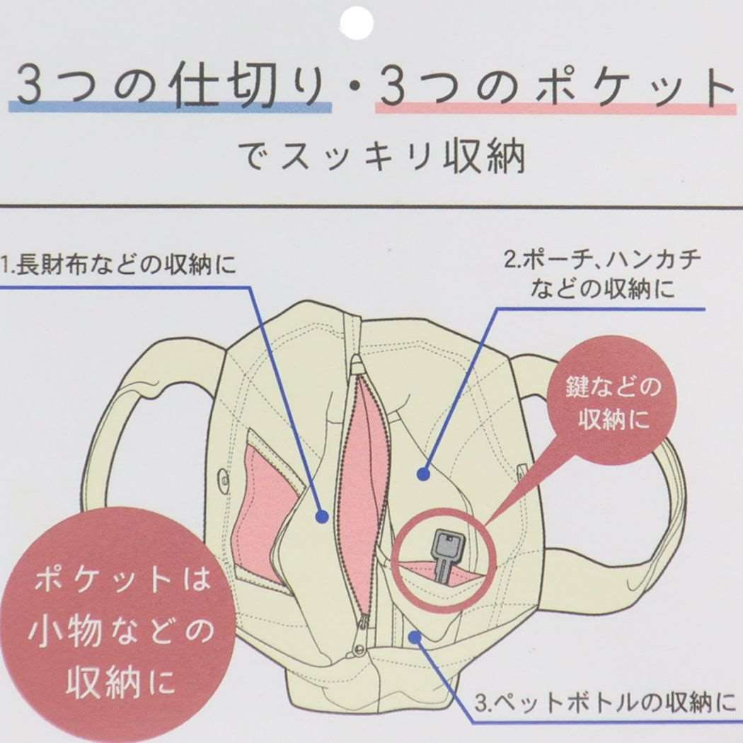 仕切りミニトートバッグ ミニバッグ ミントイン 手提げかばん かわいい