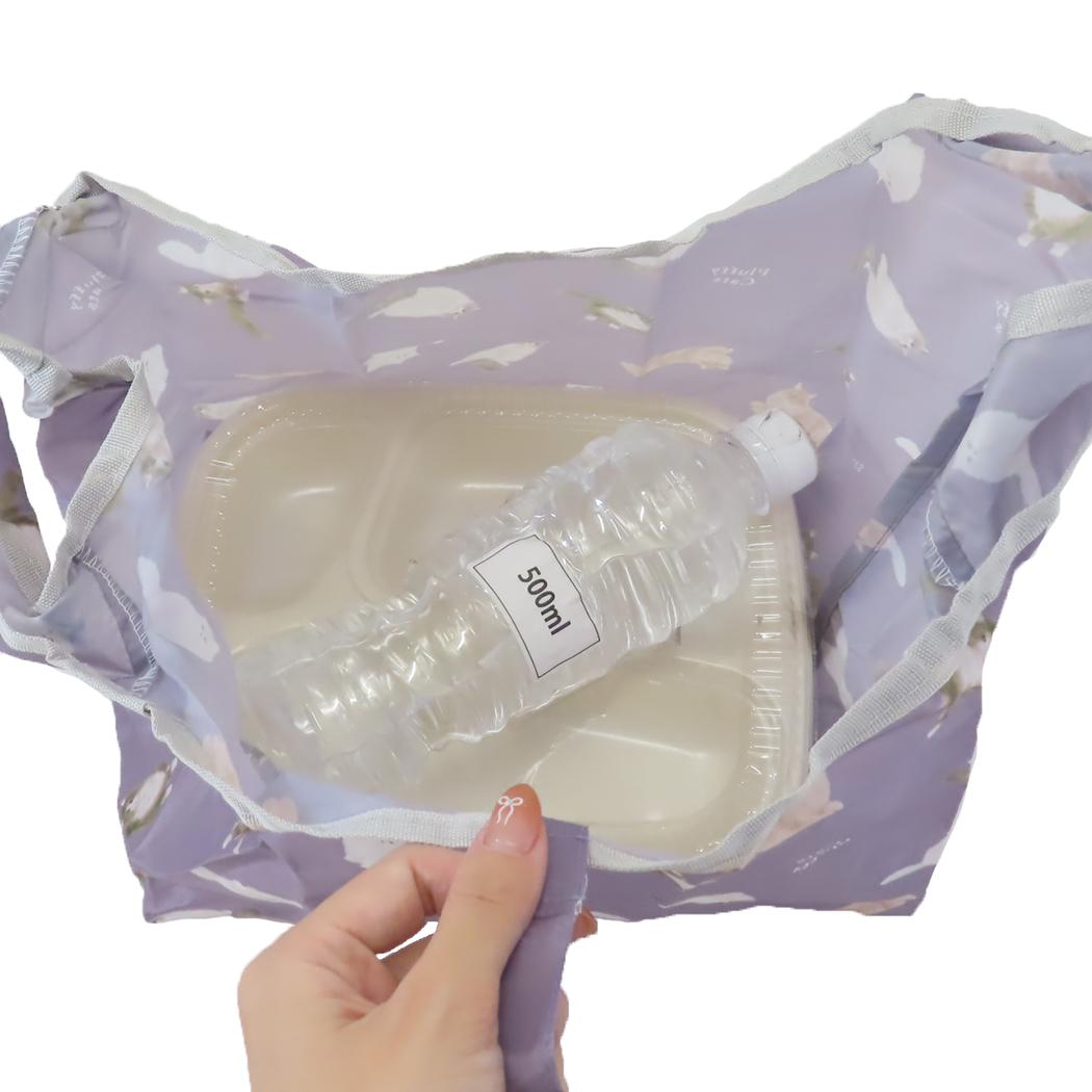コンビニエコバッグ ショッピングバッグ ノラフレンズ PL ミントイン お買い物かばん コンビニ弁当 マチ広 コンパクト メール便可