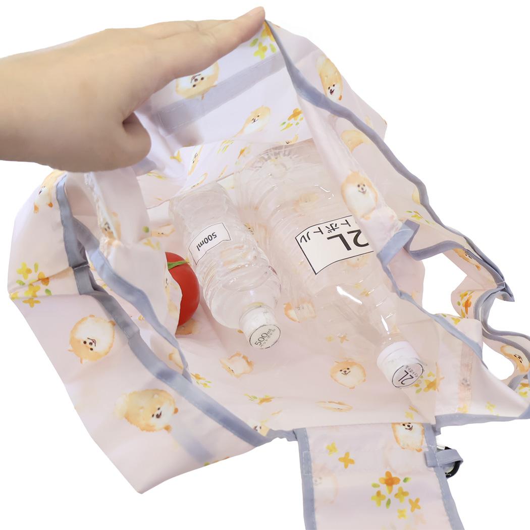 ショッピングバッグ KURUTTOエコバッグ カラビナ付き クッキーSMPK ミントイン