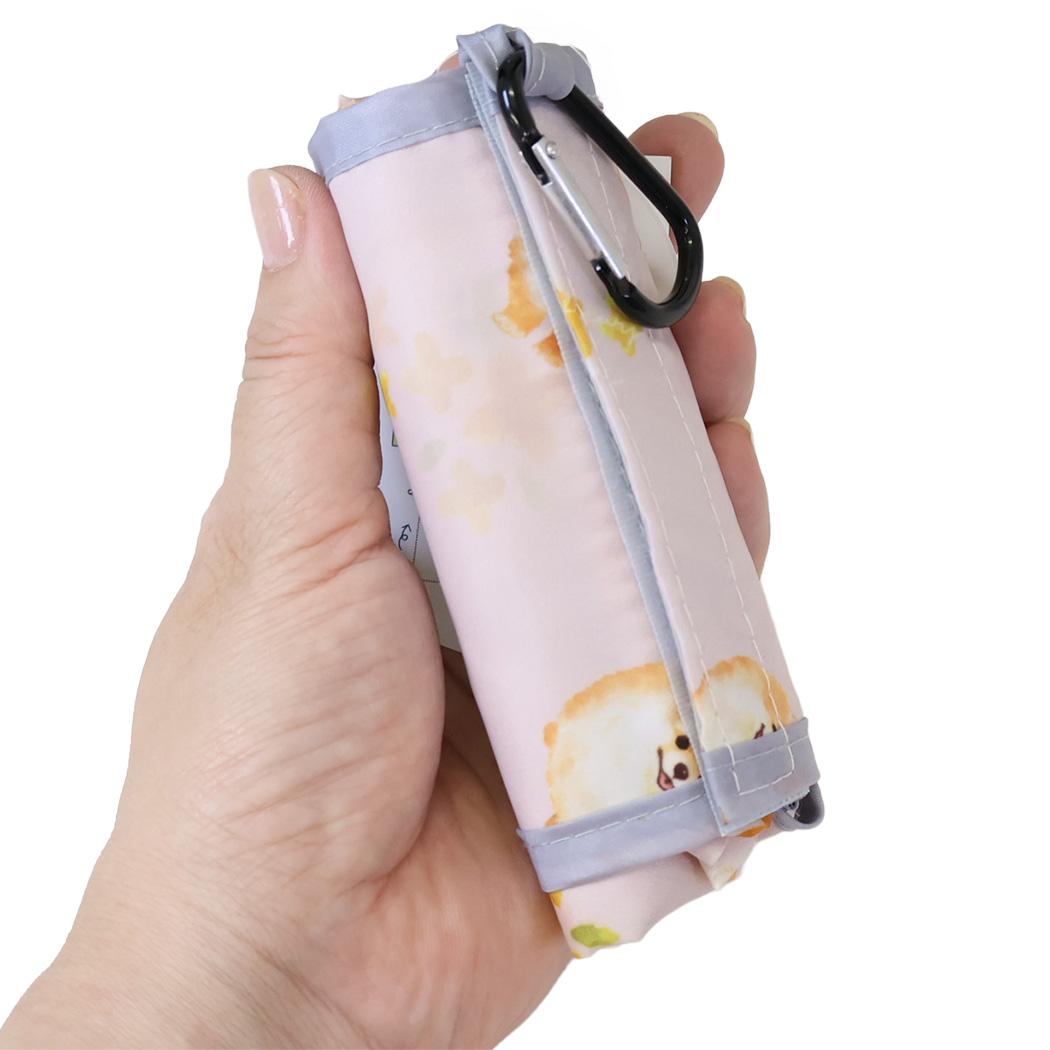 ショッピングバッグ KURUTTOエコバッグ カラビナ付き クッキーSMPK ミントイン