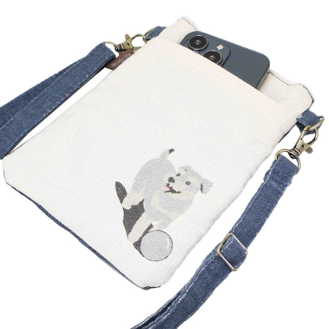 スマホポシェット スマホポーチ ルーク星窓 NV いぬ ミントイン ミニショルダー ポシェット かわいい メール便可