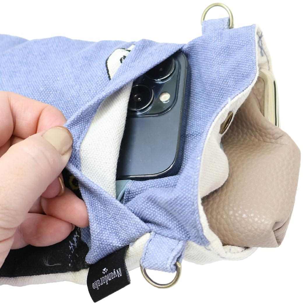 スマホポシェット スマホポーチ レオンひょっこり BL ねこ ミントイン ミニショルダー ポシェット かわいい メール便可
