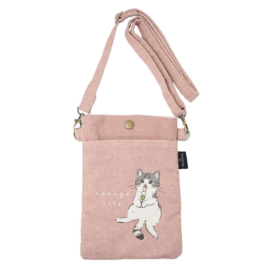 スマホポシェット スマホポーチ よもぎとお団子 PBE ねこ ミントイン ミニショルダー ポシェット かわいい メール便可