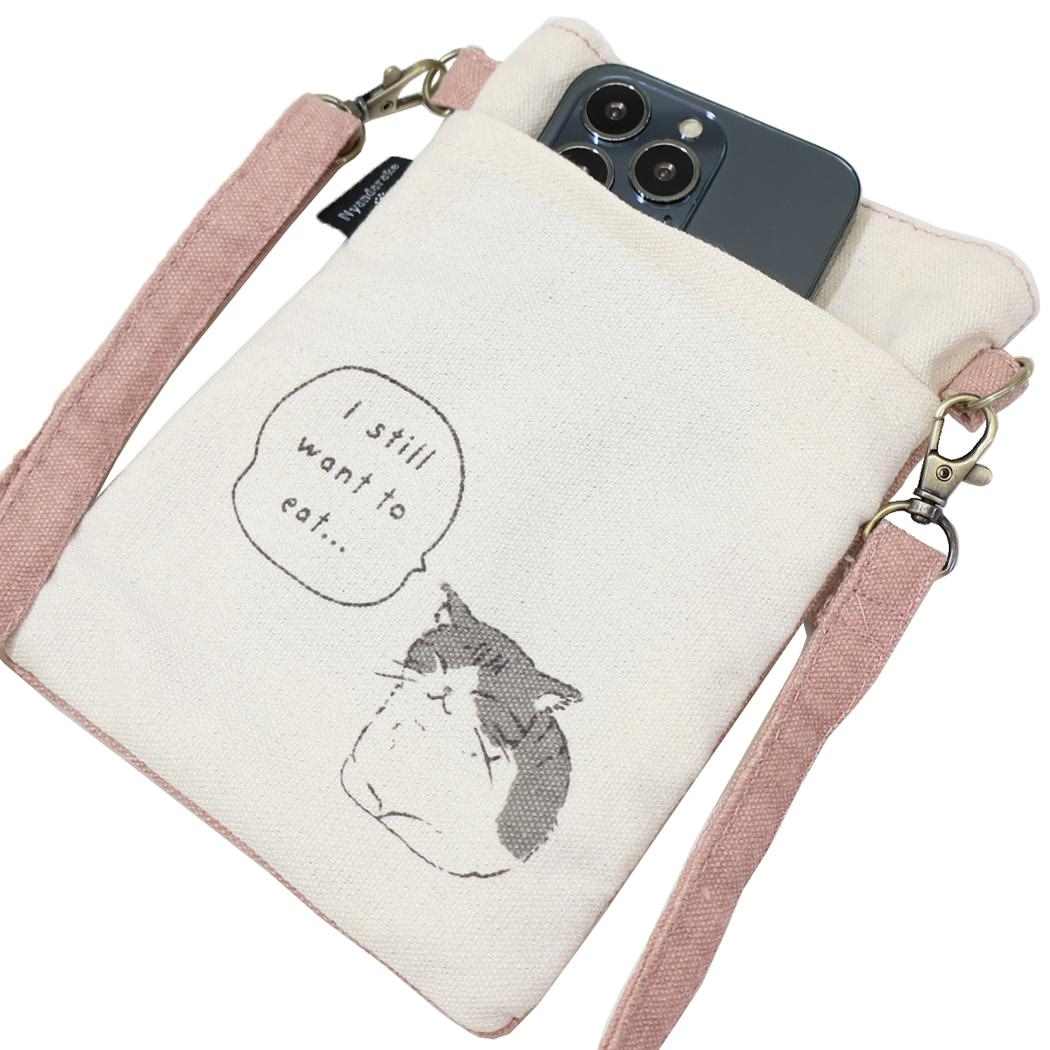 スマホポシェット スマホポーチ よもぎとお団子 PBE ねこ ミントイン ミニショルダー ポシェット かわいい メール便可