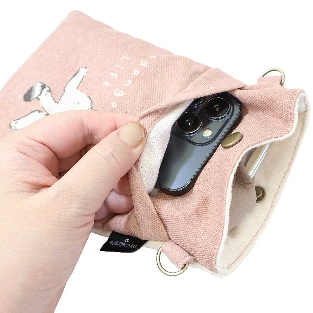 スマホポシェット スマホポーチ よもぎとお団子 PBE ねこ ミントイン ミニショルダー ポシェット かわいい メール便可