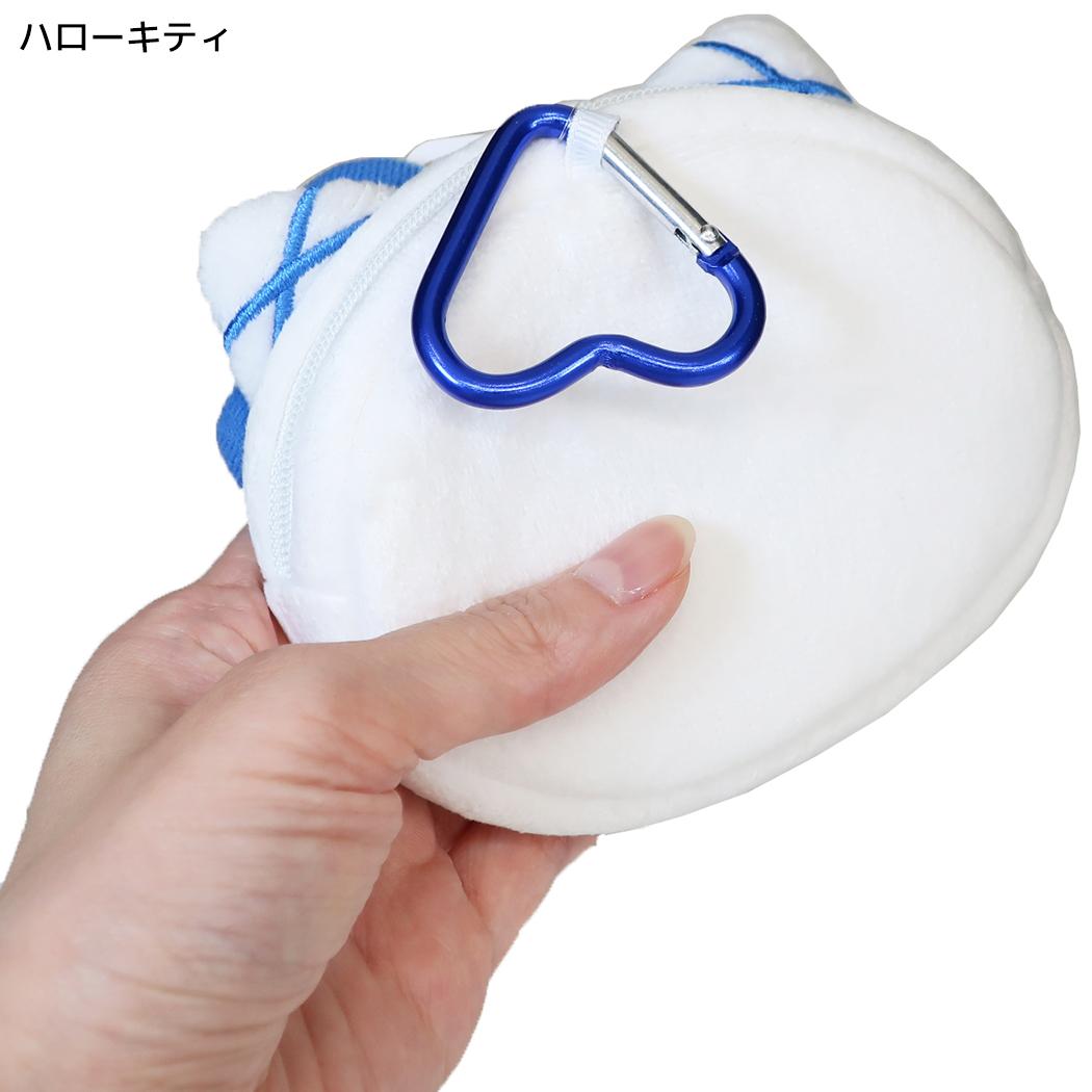 サンリオキャラクターズ ミニポーチ ミニフェイスポーチ ブルーウィンター ハローキティ Sanrio 畑山商事