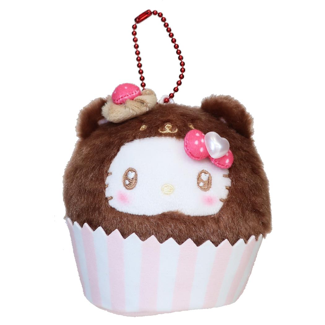 サンリオキャラクターズ マスコットキーホルダー カップケーキマスコット くまケーキ ハローキティ チョコ Sanrio 畑山商事