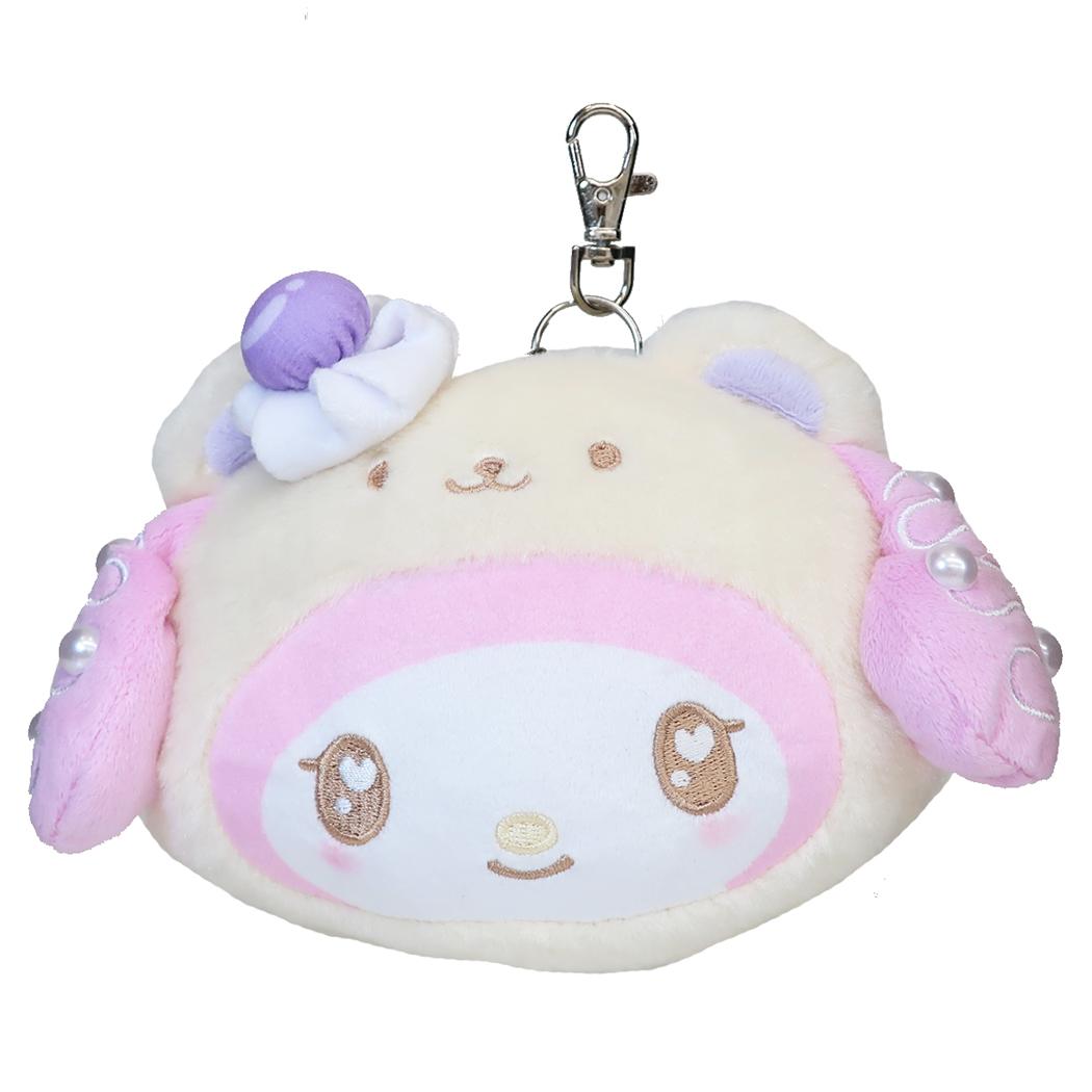 サンリオキャラクターズ 定期入れ フェイスリールパスケース くまケーキ マイメロディ レアチーズケーキ Sanrio 畑山商事