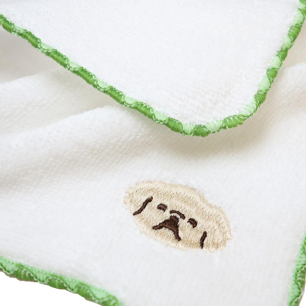 ミニタオル アニマル刺繍ミニタオル ぺぺ ミントイン