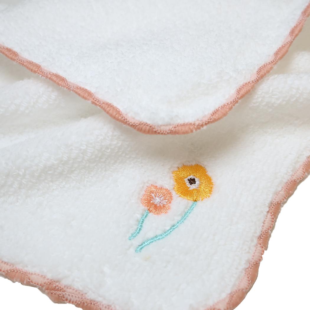 ミニタオル 花柄刺繍ミニタオル ポピー ミントイン