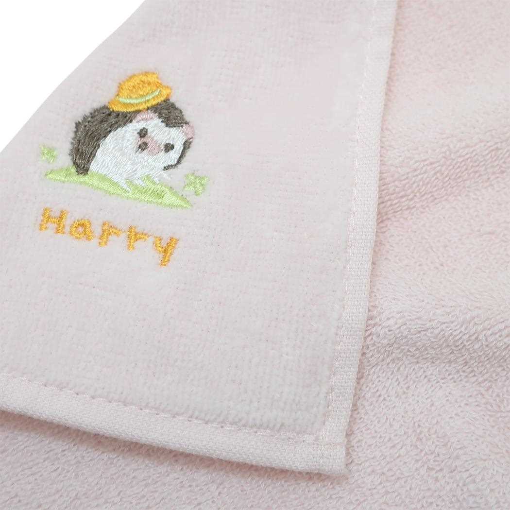 アニマル刺繍タオルハンカチ ミニタオル ハリー アニマル ミントイン 汗拭きタオル かわいい メール便可
